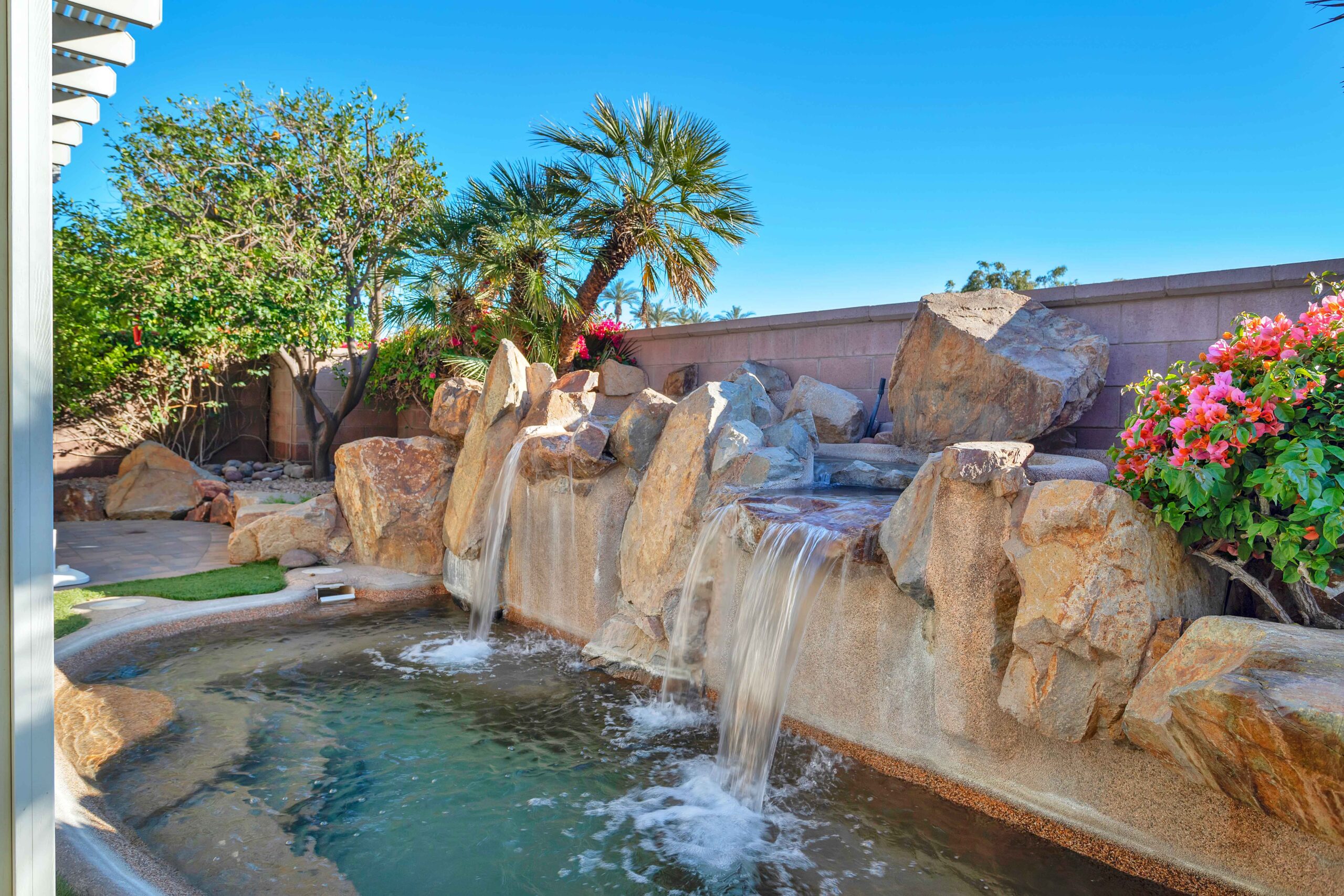 Backyard Pool Fountain